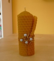 Vela de Cera de Abelhas Artesanal Mini